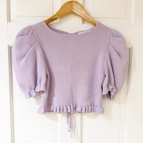Endless Rose Tops - Endless Rose Ruffled Cutout sweater
